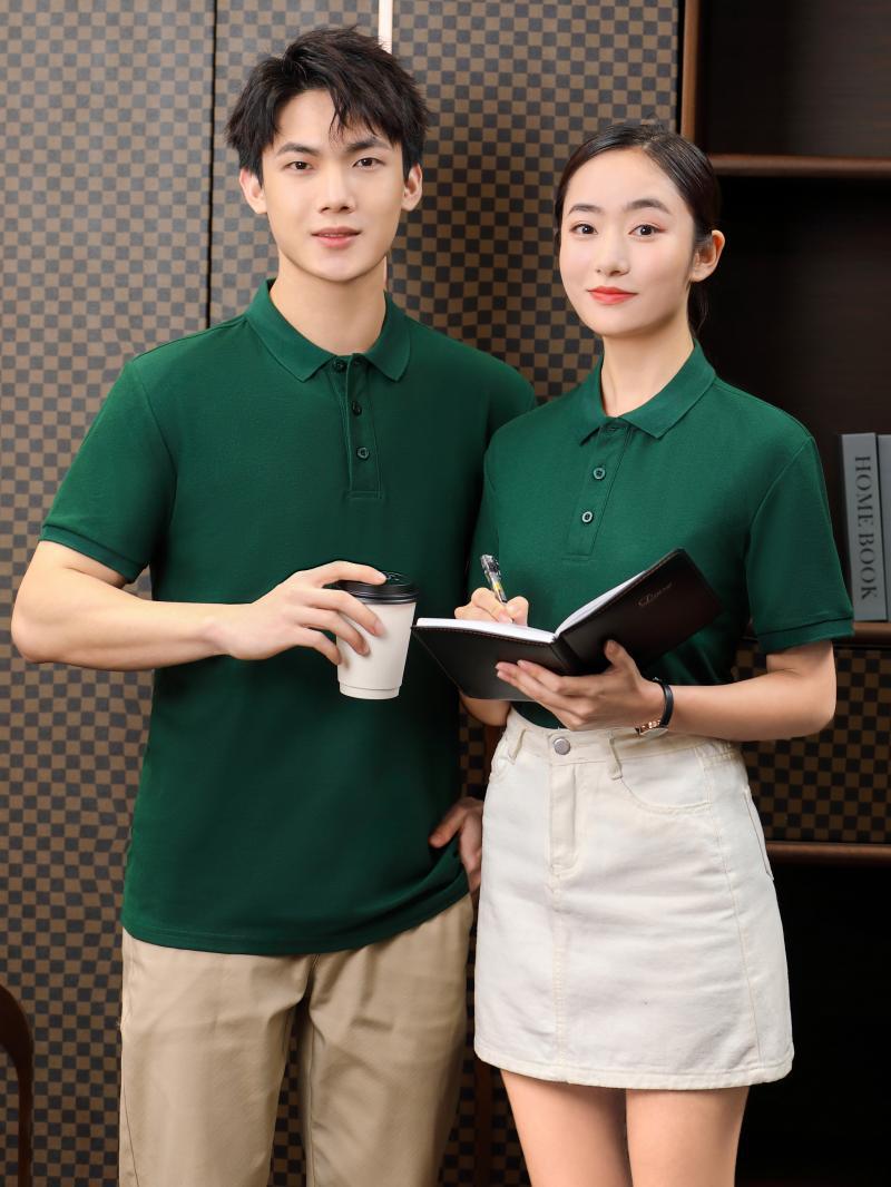 قميص بولو بأزرار صيفي ملابس عمل مخصصة حرير مثلج رياضي سريع الجفاف تي شيرت بأكمام قصيرة قميص إعلاني ثقافي بشعار - Image 5