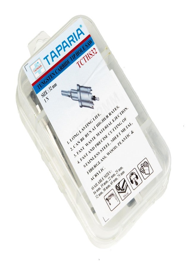 Taparia Tungsten Carbide Tip Hole Saw TCTHS 32 (32mm) - Image 2