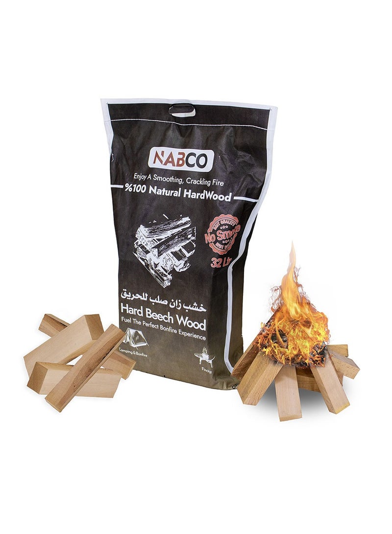 NABCO Kiln Dried Beech Fire Wood 32L~15Kg, Hardwood log Ready to Burn, Firewood log best for Fire Pits, Pizza Ovens, Outdoor Cooking and Grilling, Premium Quality: 100% Natural Solid Wood - Image 1