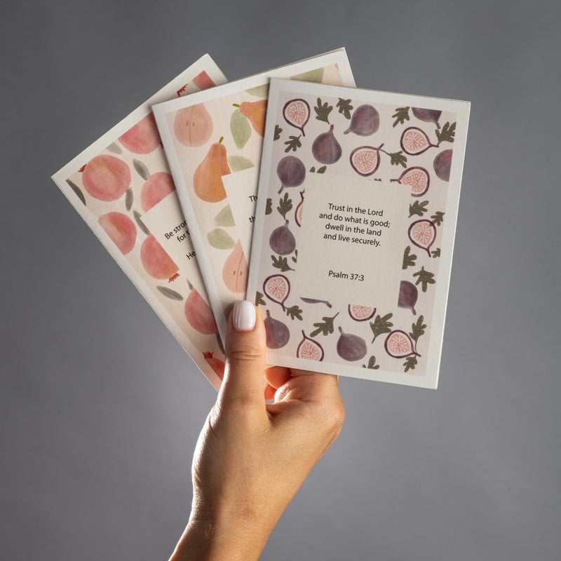 DIVERSEBEE 20 Inspirational Christian Greeting Cards of Encouragement with Envelopes and Stickers, Motivational Religious Bible Verse Scripture Note Cards Assortment (Fruit) - 4x6 Inches - Image 2