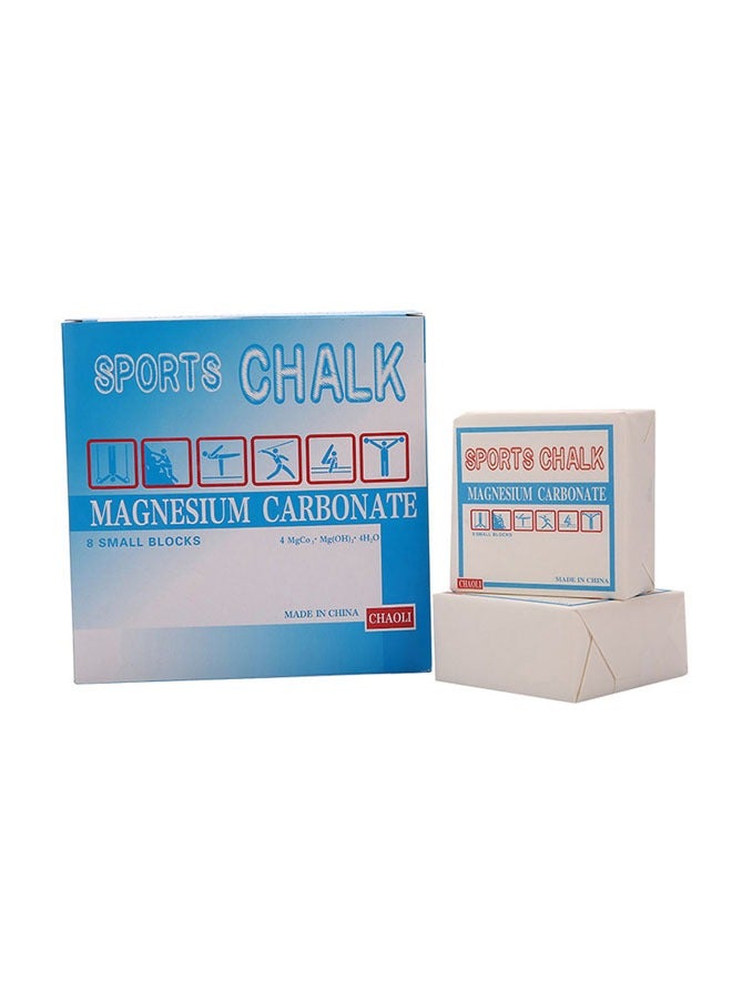 Beauenty 8pcs Weight Lifting Sports Chalk Magnesium Powder Blocks Gym Chalk Anti-Skid Rhythmic Gymnastics Weightlifting Rock Climbing Fitness Training Magnesium Brick - Image 2