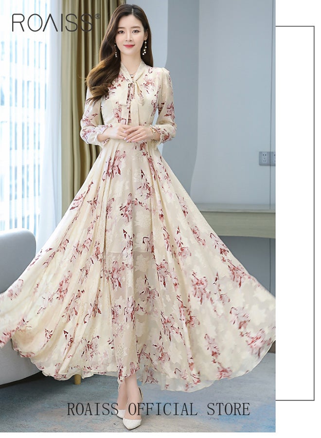 roaiss Women Lace Dress V Neck Dress Formal Elegant Dress Party Short Sleeve Dress Solid Color Summer Beach Dress Elegant Chiffon Dresses  - Image 1