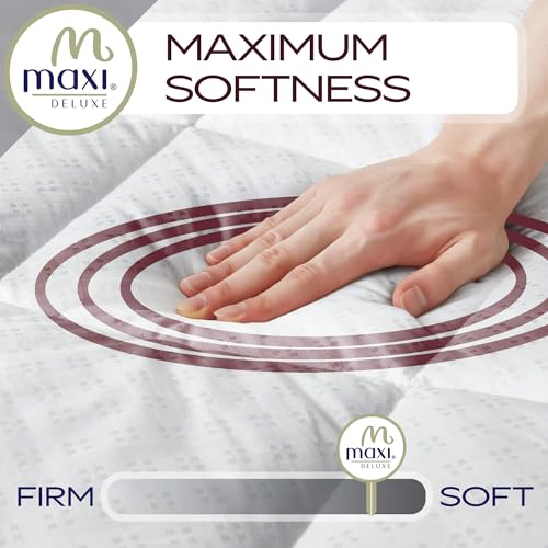 Mastertex MAXI Queen Size Mattress Pad - Luxurious Cotton Sateen Mattress Protector - Soft, Comfortable, and Breatheable Mattress Cover - Mattress Pad Protects Mattress from Dust, Dirt, Spills, and Stains. - Image 3