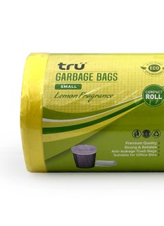 Tru Lemon Scented Garbage Bags Compact Roll 54x60cm 10 Gallon ( 30pc x 3 Rolls ) 90 bags  - Image 3
