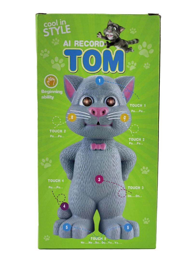 Tom cat character, reacts by imitating sounds, music, lights and touch, battery operated, suitable for ages 3 years and above - Image 2