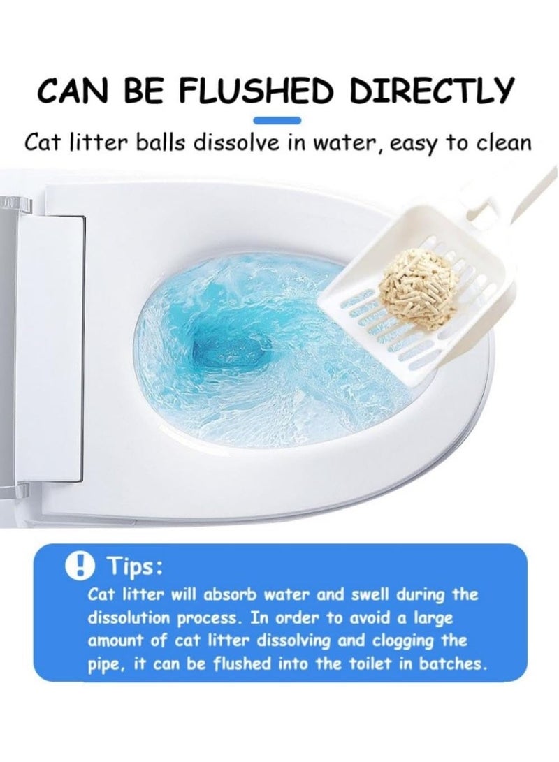 SKY-TOUCH Cat Boss Tofu Cat Litter 2mm Fast Clumping Flushable Natural Plant Fiber Litter Dust Free and Odor Control - Image 5