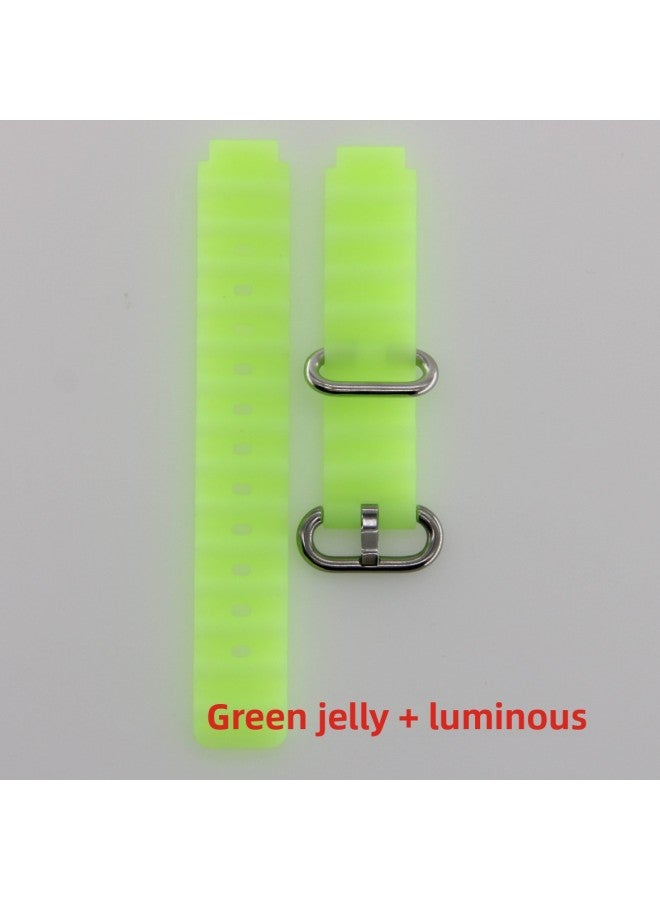 Suitable For Huawei GT/GT2/GT3 Apple Ocean Strap Silicone Luminous Strap 12/16/18/20/22 Millio 