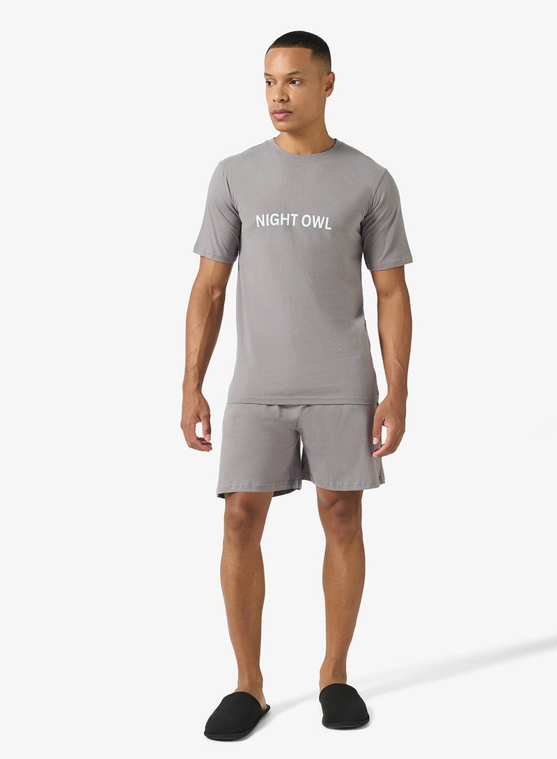 Seventy Five Printed Short Sleeve T-Shirt And Shorts Set - Image 5