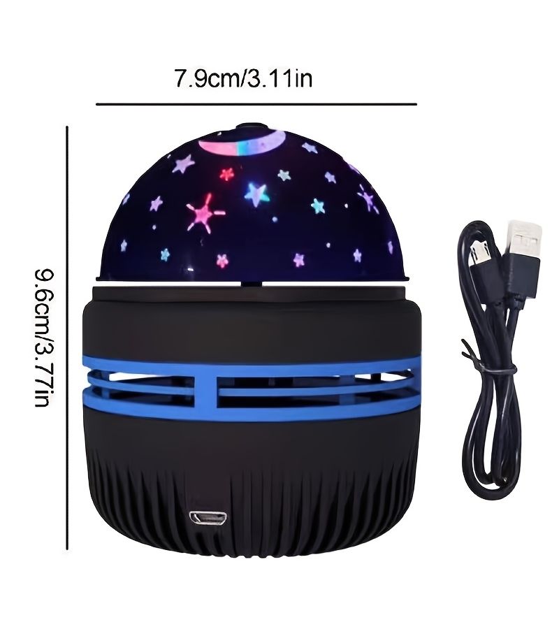 Automatic Rotating Starry Sky Night Light Usb Colorful Rgb Projection - Image 2