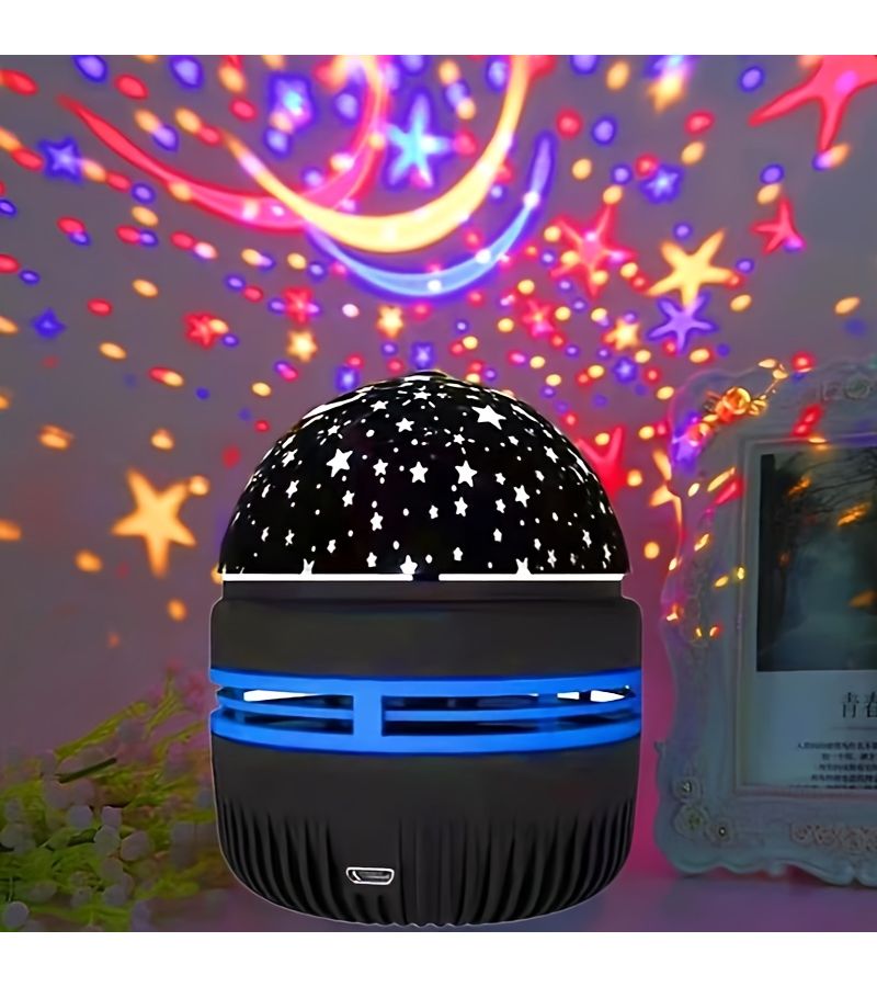 Automatic Rotating Starry Sky Night Light Usb Colorful Rgb Projection - Image 3