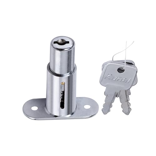 Kunal Push 32 Cabinet Lock | Multi Locks | Drower Lock | 2 Keys Materil Zinc Chrome Finish Size 32mm - Image 1