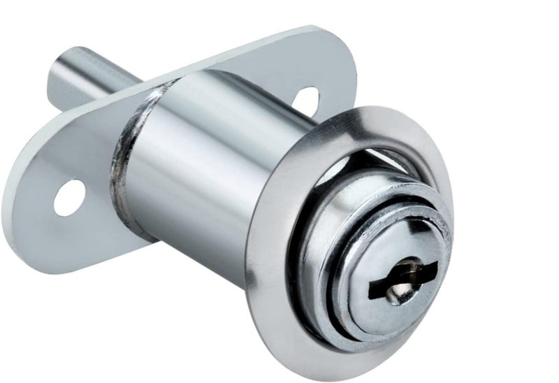 Kunal Push 32 Cabinet Lock | Multi Locks | Drower Lock | 2 Keys Materil Zinc Chrome Finish Size 32mm - Image 4
