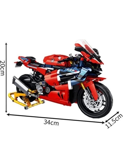 🏍️ لعبة تركيب دراجة نارية - موديل تقني واقعي بـ 566 قطعة نوع اللعبة: ألعاب تركيب وبناء – عدد اللاعبين: لاعب واحد أو أكثر – الفئة العمرية: 6 سنوات فما فوق – النوع الفرعي: مكعبات هندسية / موديلات مركبات – الثيم: دراجة نارية / ميكانيكا / STEM