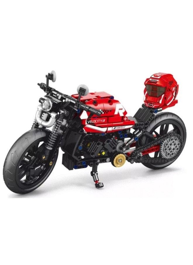بينجاو - 🏍️ لعبة تركيب دراجة نارية - موديل تقني واقعي بـ 566 قطعة نوع اللعبة: ألعاب تركيب وبناء – عدد اللاعبين: لاعب واحد أو أكثر – الفئة العمرية: 6 سنوات فما فوق – النوع الفرعي: مكعبات هندسية / موديلات مركبات – الثيم: دراجة نارية / ميكانيكا / STEM - Image 1
