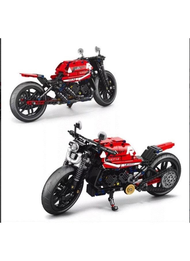 بينجاو - 🏍️ لعبة تركيب دراجة نارية - موديل تقني واقعي بـ 566 قطعة نوع اللعبة: ألعاب تركيب وبناء – عدد اللاعبين: لاعب واحد أو أكثر – الفئة العمرية: 6 سنوات فما فوق – النوع الفرعي: مكعبات هندسية / موديلات مركبات – الثيم: دراجة نارية / ميكانيكا / STEM - Image 1