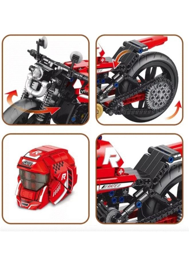 بينجاو - 🏍️ لعبة تركيب دراجة نارية - موديل تقني واقعي بـ 566 قطعة نوع اللعبة: ألعاب تركيب وبناء – عدد اللاعبين: لاعب واحد أو أكثر – الفئة العمرية: 6 سنوات فما فوق – النوع الفرعي: مكعبات هندسية / موديلات مركبات – الثيم: دراجة نارية / ميكانيكا / STEM - Image 1