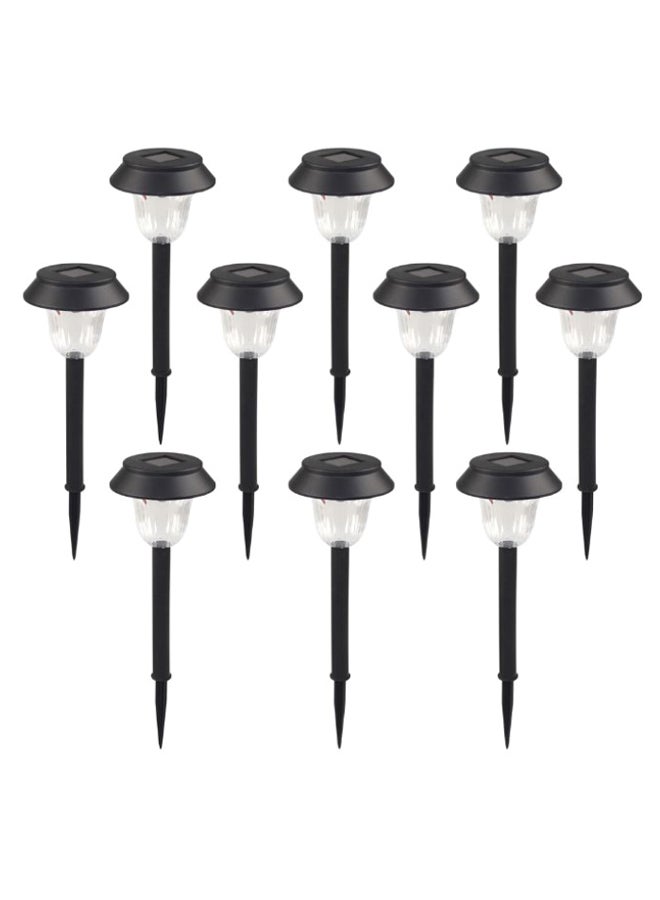 إسكدنيا مجموعة مكونة من 10 مصابيح LED للممرات والمناظر الطبيعية أسود / شفاف 25سم - Image 1