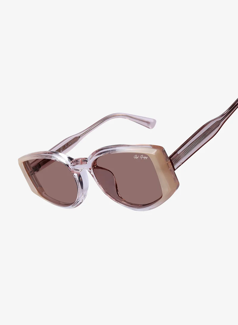 Woggles  Red Pappy Alcove Peach Polarized Rectangle Sunglasses  | Best Price UAE