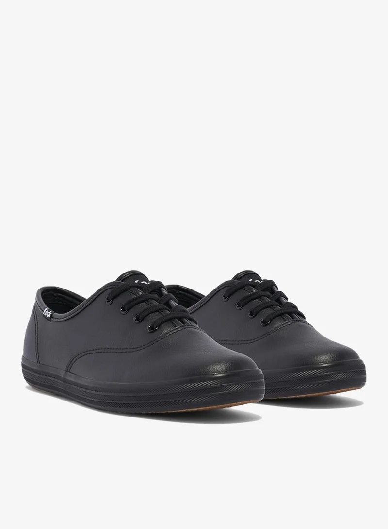 Keds black Keds Women's Champion Originals Lace Up Leather  Casual Sneaker Black for Women | Best Price UAE
