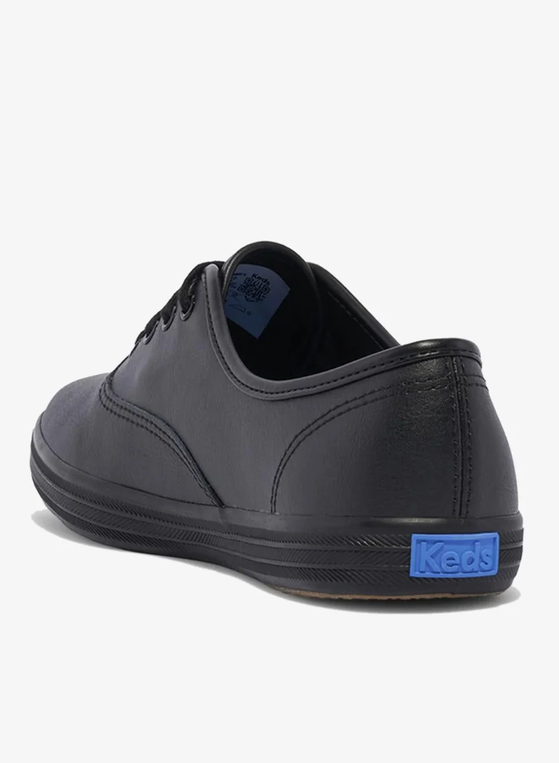 Keds black Keds Women's Champion Originals Lace Up Leather  Casual Sneaker Black for Women | Best Price UAE