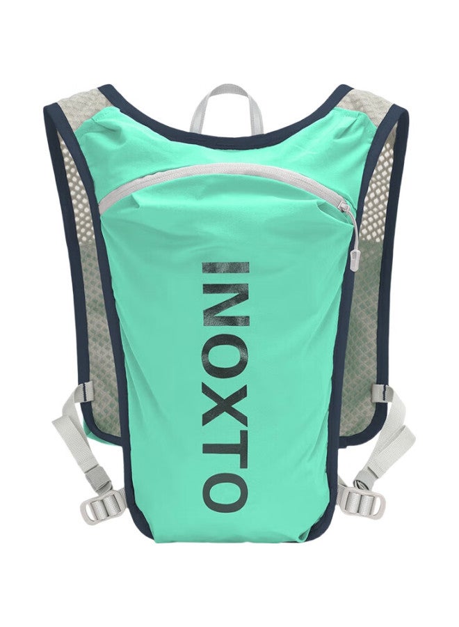 INOXTO Trail Running Backpack, Lightweight, Breathable, Quick-Drying, 5L Running Bag, Outdoor Backpack With Hydration Bladder, 591 Light Green - Image 2