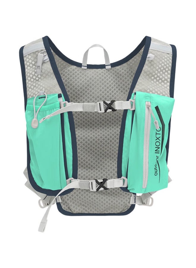 INOXTO Trail Running Backpack, Lightweight, Breathable, Quick-Drying, 5L Running Bag, Outdoor Backpack With Hydration Bladder, 591 Light Green - Image 3