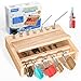 INIFEIDALA Montessori Screwdriver Board SetLock and Key ToyMontessori Busy Board Toys for 3 4 5 Year OldKids Tool SetPreschool Learning Sensory  Fine Motor Skills  STEM Toys - Image 4