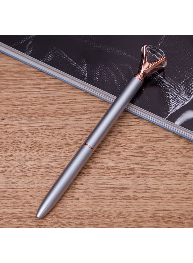 NIBEMINENT 3-Piece Crystal Large Diamond Ballpoint Pen Set Multicolour