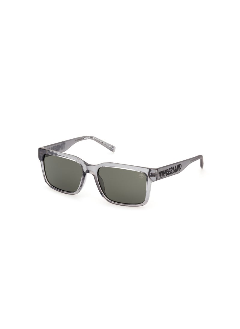 Timberland Boys Rectangular Shape  Sunglasses TB0001220N54 Lens Size: 54 Millimeter - Shiny Grey  - Image 1