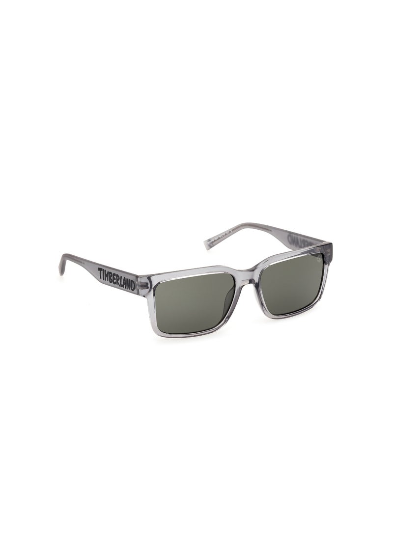 Timberland Boys Rectangular Shape  Sunglasses TB0001220N54 Lens Size: 54 Millimeter - Shiny Grey  - Image 3