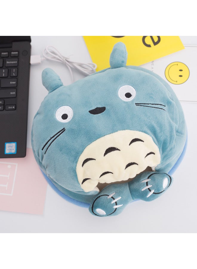 Computer Heated Hand Warmer Mouse Pad With Wrist Guard Thickeneded Cartoon Warm Winter Heating Mouse Cover Hand Warmer-Pattern:Teddy Bear - Image 3