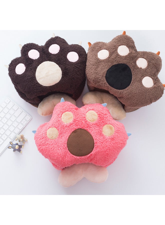 Computer Heated Hand Warmer Mouse Pad With Wrist Guard Thickeneded Cartoon Warm Winter Heating Mouse Cover Hand Warmer-Pattern:Teddy Bear - Image 5