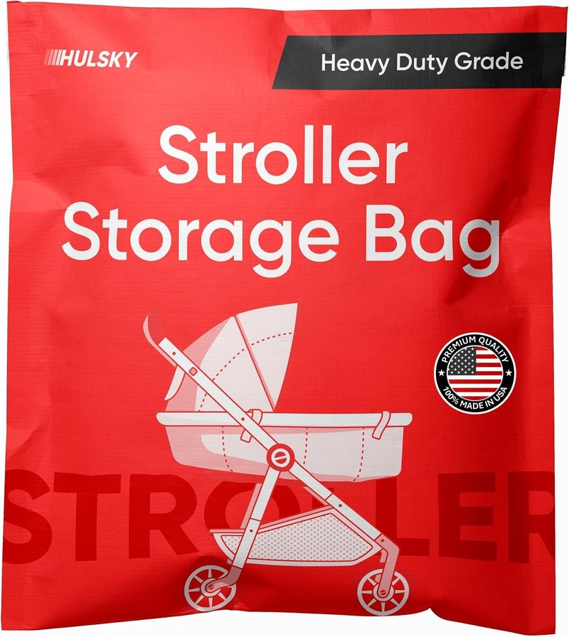 Hulsky Stroller Storage Bag  4 mil Heavy Duty Stroller Bag for Moving and Storage  Premium Quality  Waterproof Dustproof Tear Resistant  BPA and Phthalate Free - Image 1