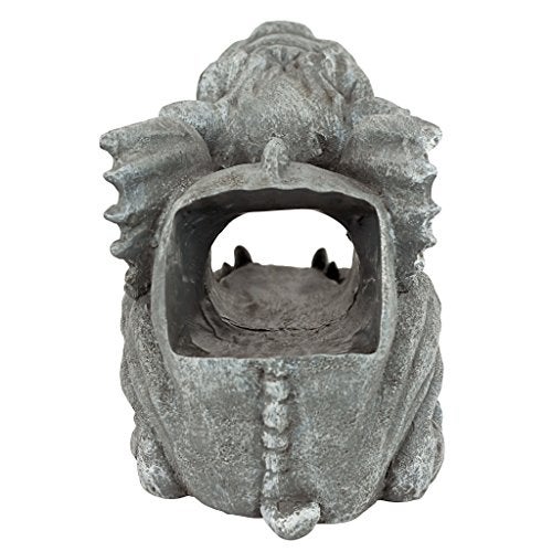 Design Toscano Roland the Gothic Gargoyle Gutter Guardian Rain Downspout Extension Outdoor Statue, 10 Inch Long, Cast Stone Resin, Grey Stone Finish - Image 4