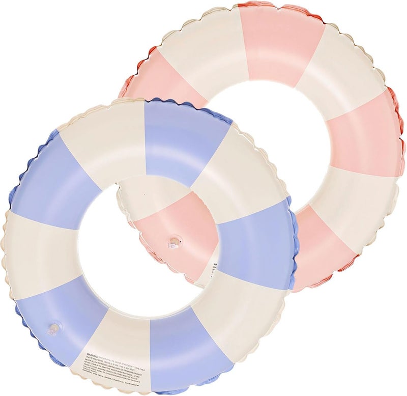 Clesante Swim Rings, 2 Pack Pool Float Tube Decorations Swim Tubes Pool Beach Water Floats - Image 1