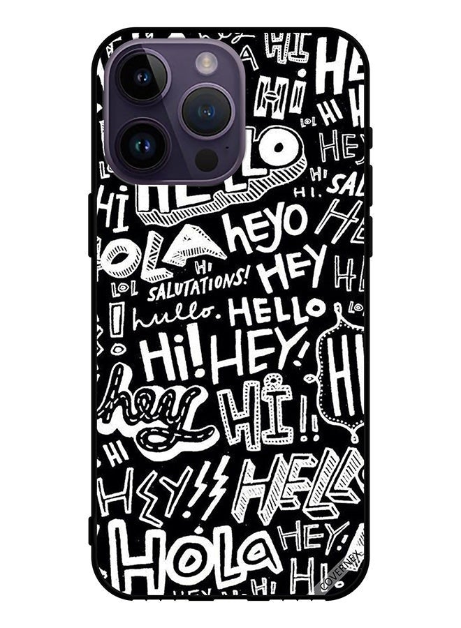 Covernex Protective Case Cover For Apple iPhone 14 Pro Max Hi Hello Tag - Image 1
