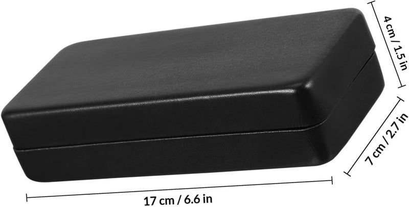 Pu Glasses Storage Box Portable Eyeglasses Case Smooth Leather Handmade Eyewear Holder for Travel and Daily Use, Random Color - Image 2