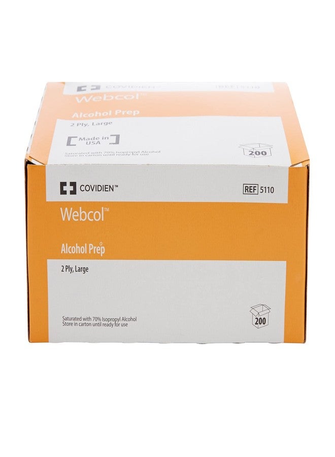 COVIDIEN 5110 Webcol Alcohol Prep, Sterile, Large, 2-ply (Pack of 200) - Image 2