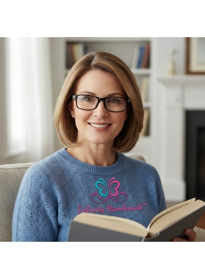 Two pairs of unisex prescription reading glasses (2 pieces) - Flexible, shatterproof frame and scratch-resistant lenses - Comfortable, stylish design available in all sizes and colors - Includes (2 cases + 2 original cleaning cloths) - Image 4