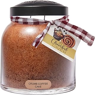 A Cheerful Giver A Cheerful Giver Ã¢â‚¬â€ Crumb Coffee Cake - 34oz Papa Scented Candle Jar with Lid - Keepers of the Light - 155 Hours  - Image 1
