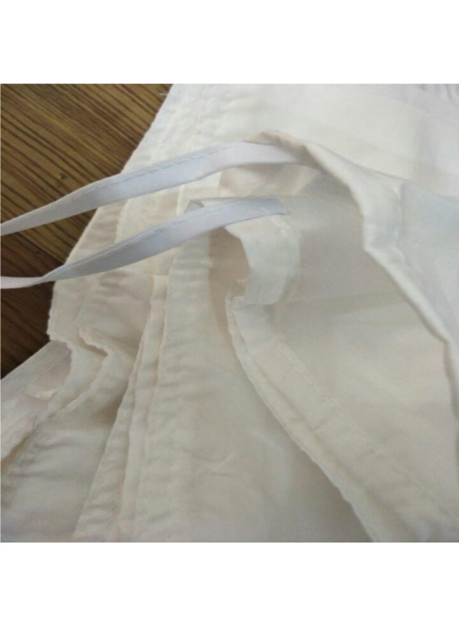 Thickened Stripesd Hotel Bedding Pure White Satin Quilt Cover Farmhouse B&B Hotel Single Quilt Cover-Color:Twill Thickened 180x230cm Quilt Cover - Image 5