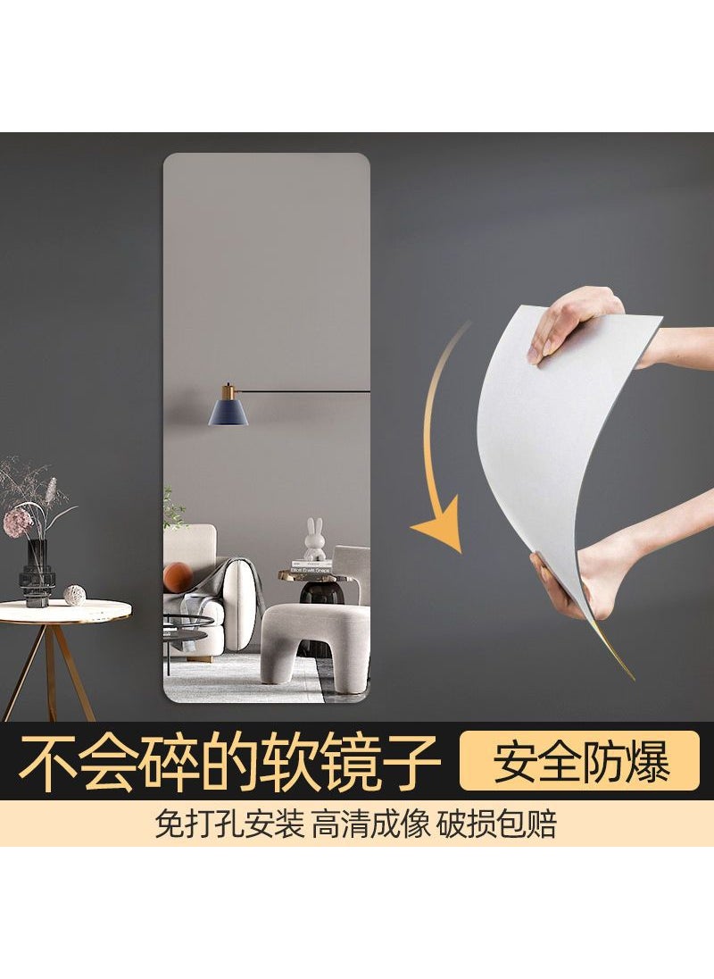 Generic - Acrylic mirror self-paste wall soft mirror non-perforated full-body mirror home diy floor mirror full-length mirror wholesale - Image 1