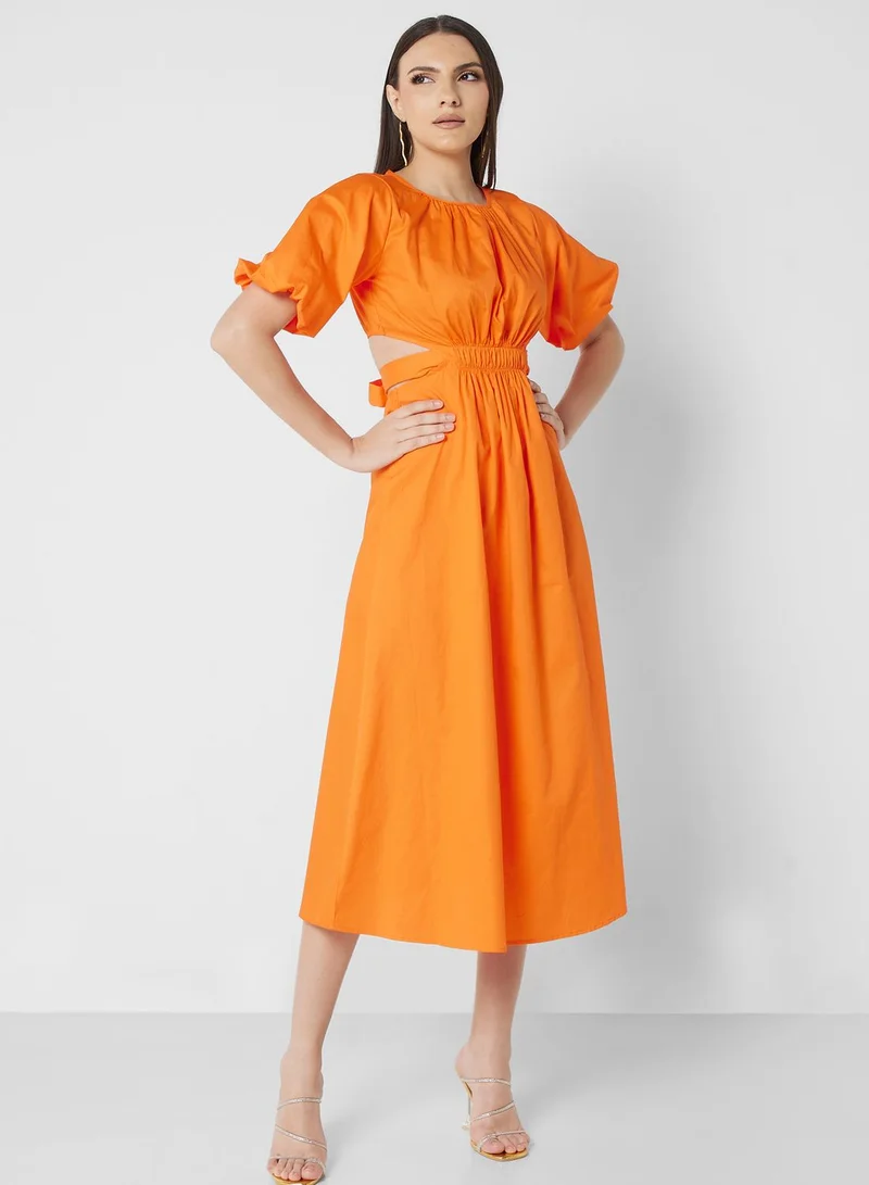 ELLA Cutout Poplin Dress