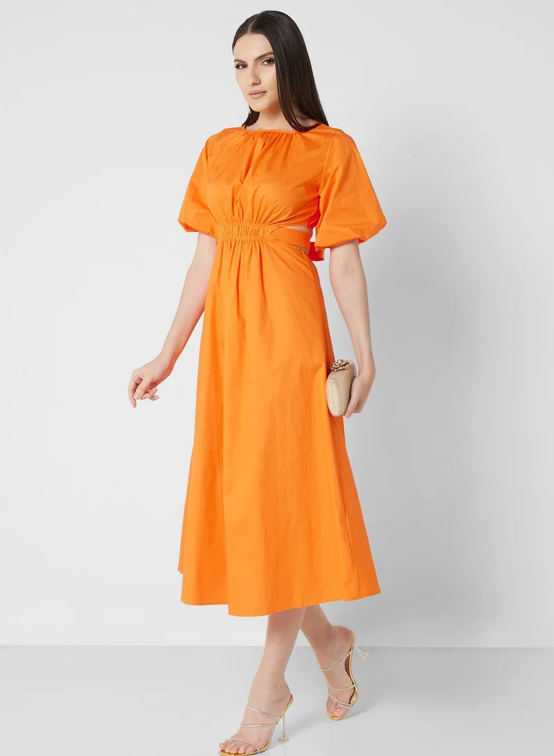 ELLA Cutout Poplin Dress