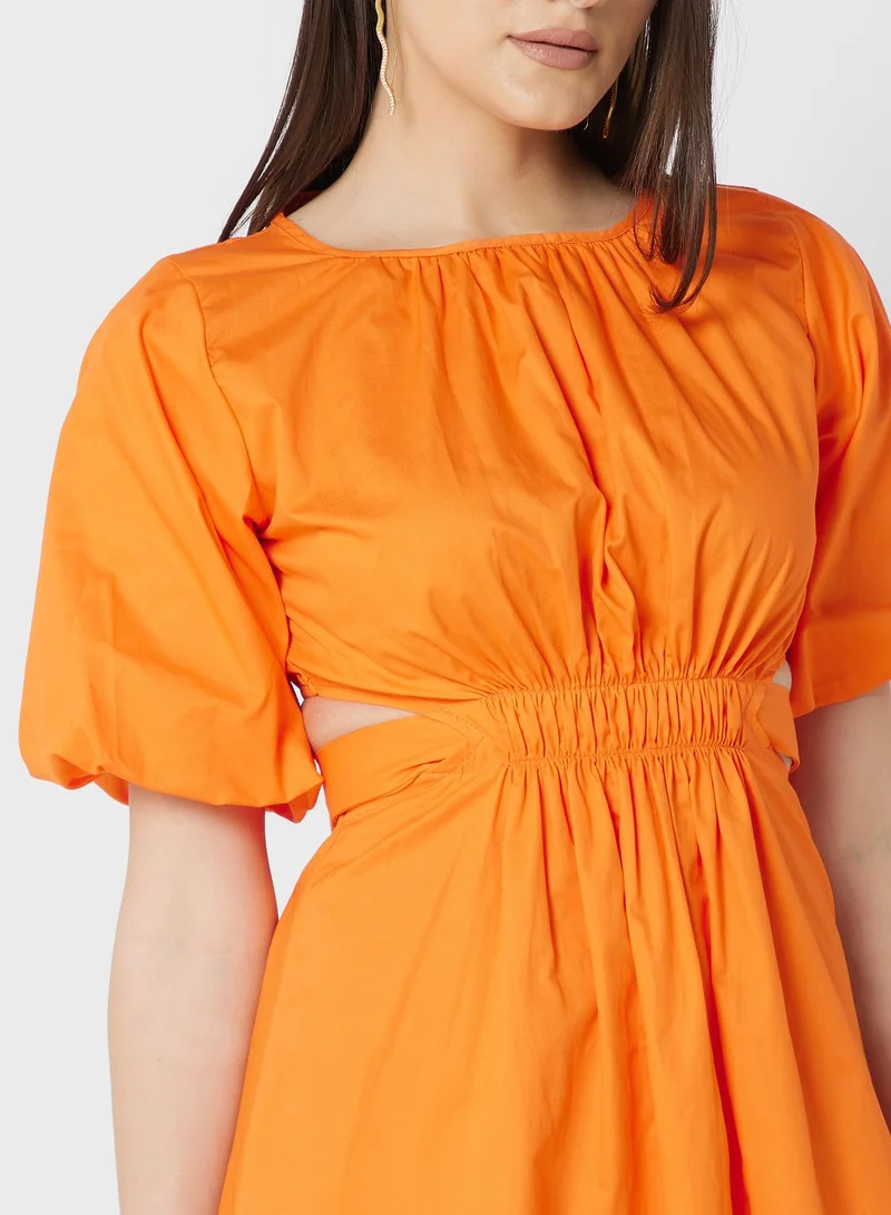 ELLA Cutout Poplin Dress