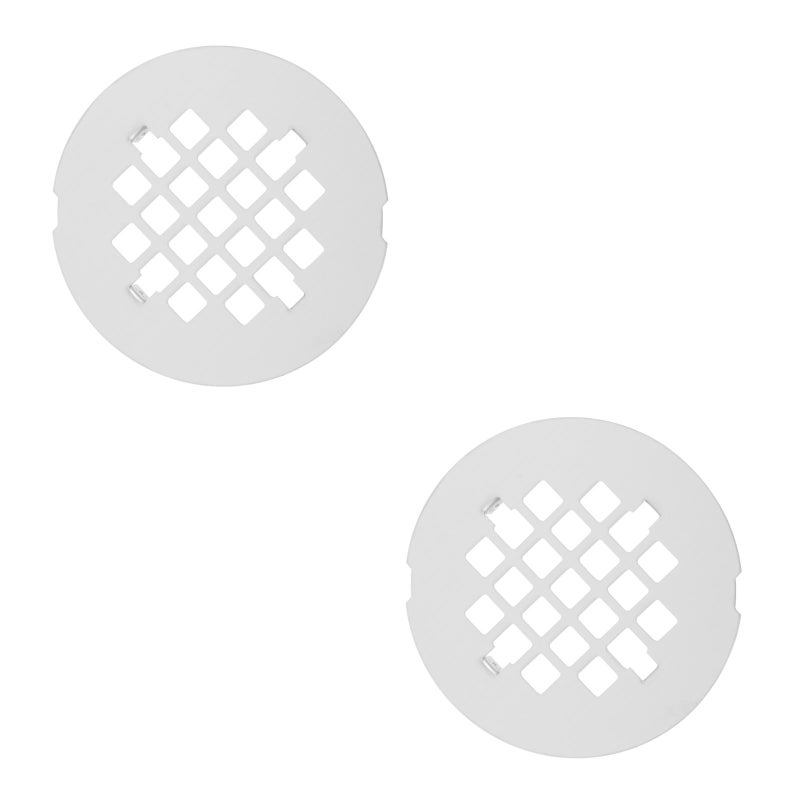 2pcs Stainless Steel Shower Drain Cap Round Floor Drain Cover With Grid Filter Blocks Debris Simple Installation Drain Cover Floor Strainer Cover - Image 1