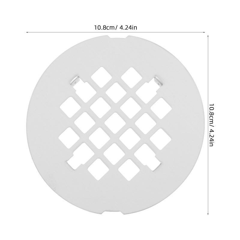 2pcs Stainless Steel Shower Drain Cap Round Floor Drain Cover With Grid Filter Blocks Debris Simple Installation Drain Cover Floor Strainer Cover - Image 2