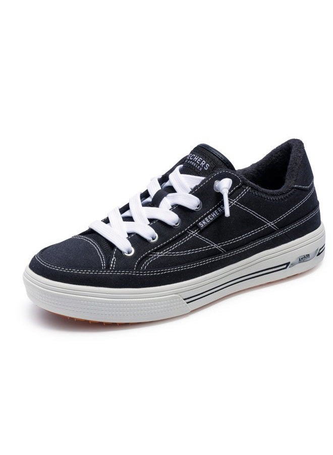 SKECHERS Women's Arcade Arch FIT-Arcata Sneaker, Black, 6 - Image 1