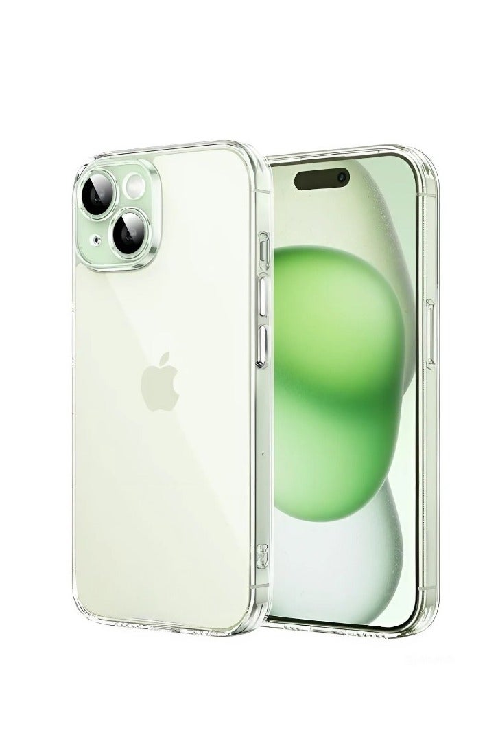 S-TOP Clear Case for iPhone 15 - Drop Protection, Scratch Resistant, Anti-Yellowing with Dual Layer Protection and Slim, Clear Design