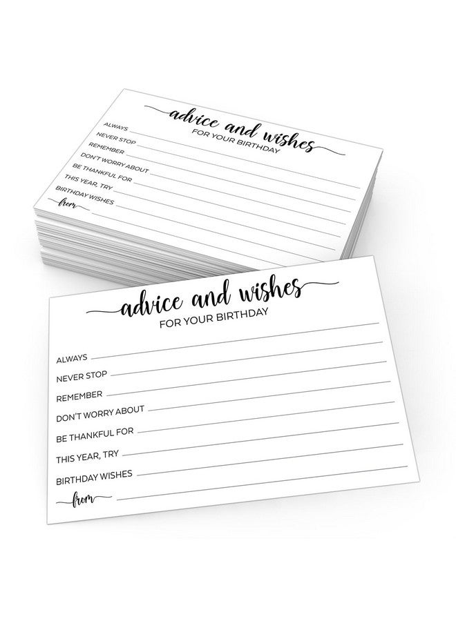 321 دن تمنيات ونصائح عيد الميلاد (50) بطاقات بيضاء مقاس 4 × 6 بوصات - نصائح جيدة، وأطيب التمنيات، وبطاقات الذكريات - نشاط فكرة حفل عيد الميلاد - عيد ميلاد السادس عشر، الثلاثين، الأربعين، الخمسين - مطالبات ارتجالية ممتعة - صنع في الولايات المتحدة الأمريكية - Image 1